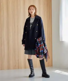 ネイビー ピーコート