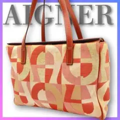 アイグナー AIGNER ハンドバッグ ショルダーバッグ キャンバス レディースのサムネイル