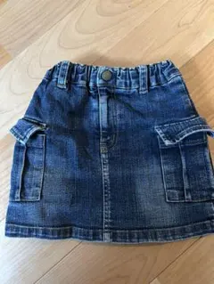 デニムカジュアルスカート 約80cm ポケット付き