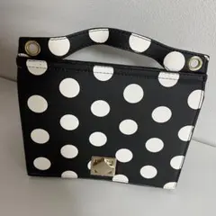 ZARA ドット柄ショルダーバッグ