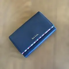 新品未使用♬Paul Smith ネイビー カードケースストライプお洒落♬