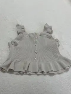 フリル付きビスチェ