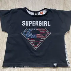 SUPERGIRL ラインストーン Tシャツ
