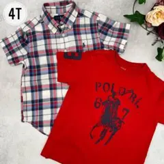 ポロラルフローレン 半袖Tシャツ & ラルフローレン チェック柄シャツのサムネイル