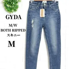 ジェイダ BOTH RIPPED スキニー デニム パンツ