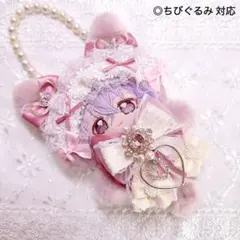 b.222 ぬい服 12cm ちびぐるみ 着ぐるみ おすわり ピンク悪魔狼セット