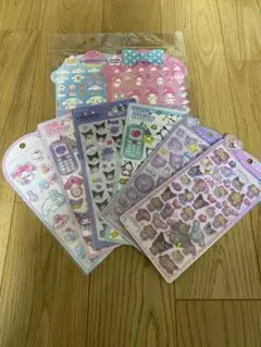 値下げ　おまけ付き　サンリオキャラクターシール8点セット