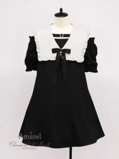 Amavel Noir Croix オープンショルダーAラインワンピースのサムネイル