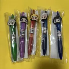 鬼滅の刃　ラバーマスコット付ペン　柱5点セット　未開封