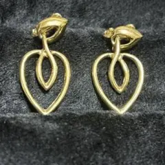 ヴィンテージ　ゴールド　イヤリング　ハート