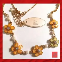 新品タグ付き Roe du mondo ロワ ドゥ モンド お花 ネックレス