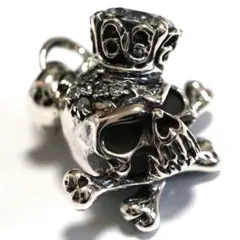 シルバー925 シルバー ペンダント スカル ドクロ 王冠 クラウン プレゼント