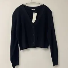 GUブラックショート丈カーディガン Lサイズ