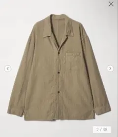 Steven Alan CL クレープ オープンカラー オーバー シャツ