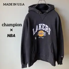 ロサンゼルスレイカーズ 90sNBA LosAngels Lakersパーカー - メルカリ