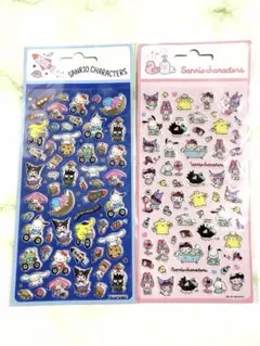 日本未発売　2枚セット　サンリオ　シール　ぷっくり　ぷくっと　うるちゅる　キティ