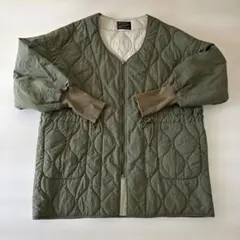 Kastane カーキ　キルティングジャケット　リバーシブル　ミリタリーコート