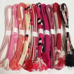 モ*ル様 (0555)帯締め 10点 まとめ売り 帯紐 着物 和装 小物