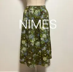 NIMES ニーム スカート ロングスカート フレアスカート 花柄 フリーサイズのサムネイル