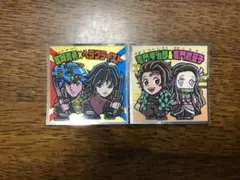 鬼滅の刃マン2チョコシール　冨岡義勇×ヘラクライスト　炭治郎&ねずこ２枚セット
