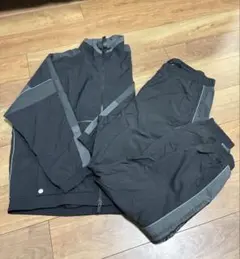 adidas セットアップ（ナイロン）ブラック 3ストライプス