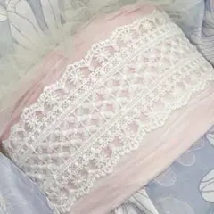 簡単安いおしゃれ浴衣のふわふお花チェックの大判レース帯飾り　卒業式袴　成人式振袖