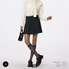 GU プリーツスコート ブラック XLサイズ プリーツスカート