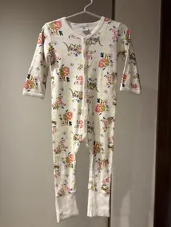 Petit Bateau プチバトー_パンサー×フラワープリント ロンパース