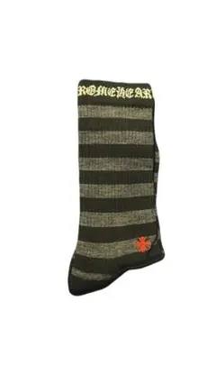 chrome hearts ソックス ストライプ柄 レッド - メルカリ