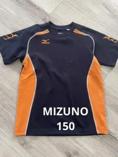 MIZUNO ミズノ 半袖Tシャツ ネイビー×オレンジ 150のサムネイル