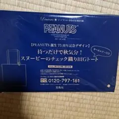 リンネル10月号付録 PEANUTS BIGトート