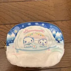 シナモロール ポーチ 雪景色デザイン