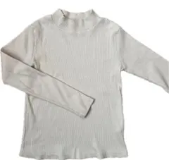 女の子　150cm リブ　ハイネック　長袖
