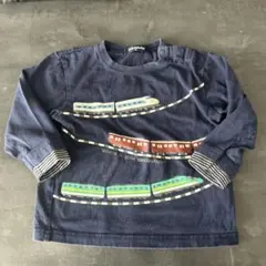 【最終価格】kladskap☆クレードスコープ　電車プリント 長袖 サイズ90