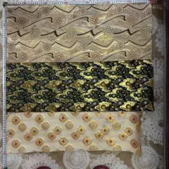 京都西陣織金蘭生地　3枚　D