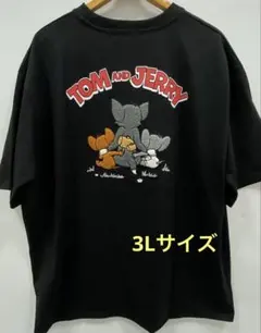 トムとジェリー　ロゴスデイズ　さがら刺繍　半袖　Tシャツ　3Lサイズ