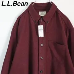 【新品・未使用品】エルエルビーン BDシャツ チェックシャツ 千鳥格子柄 総柄