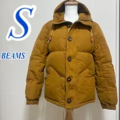 BEAMS マスタード ダウンジャケット S　カジュアルコーデ　メンズ　汚れありのサムネイル