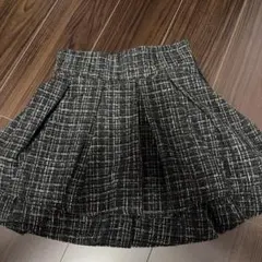 INGNI ツイード ミニスカート フレア ブラックのサムネイル
