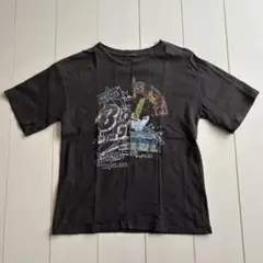 JEANASIS 黒 半袖Tシャツ グラフィックプリント
