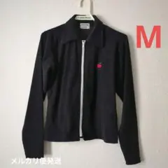 【USED】長袖　ジッパー　アウター　黒　レディース　Mサイズ