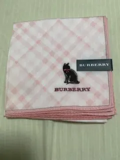 Burberryバーバリー　ハンカチ　ピンク系