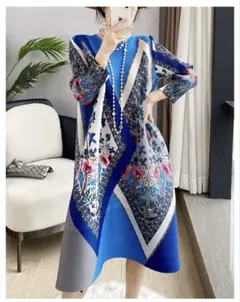 エレガント花柄ゆったりワンピース 女子会デート民族風春夏