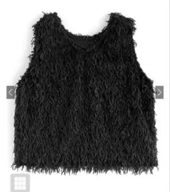 ブラック ノースリーブ ベストフリーサイズ