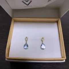 ベリテ　K10ブルートパーズピアス　定価14000円 販売証明書付き　値下げ不可