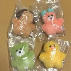 新品 mojojojo ぬいぐるみマスコットモジョジョジョ 4種セットセミコンプ
