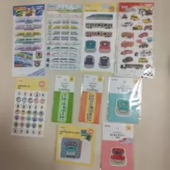 プラレール　新幹線　トミカ　シール　ワッペン　セット