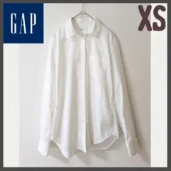 ＃ GAP コットン シャツ 長袖 XS レディース ホワイト