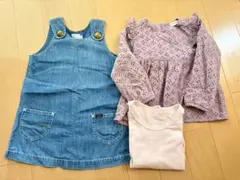 Lee デニム アースミュージック&エコロジー 110 ジャンパースカート