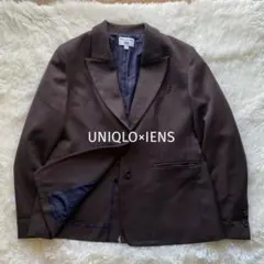 ユニクロ×イネス ウールブレンドテーラードジャケット ブラウン L